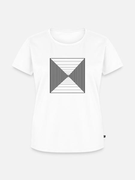 Illusion - Frauen Premium Bio T-Shirt - Weiß