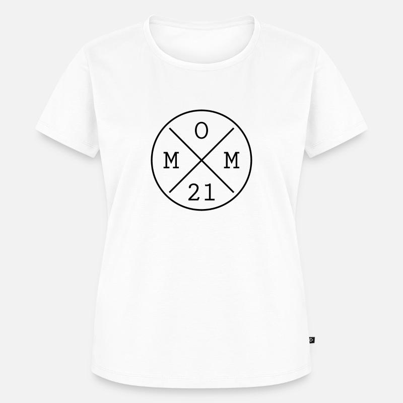 Mama 2021 Mutter Muttertag Geschenk - Frauen Premium Bio T-Shirt - Weiß