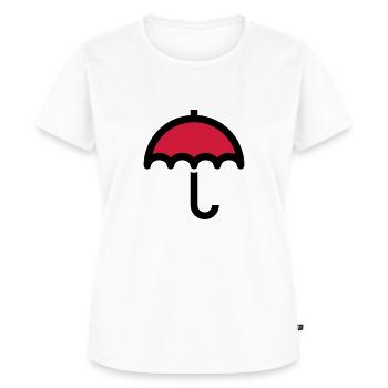 Symbole d'icône parapluie - T-shirt Premium bio Femme - blanc - Devant - AI Model Female 172 dark (172cm)