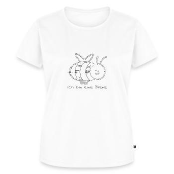 ich bin eine Bien - Frauen Premium Bio T-Shirt - Weiß - Vorne - AI Model Female 172 dark (172cm)