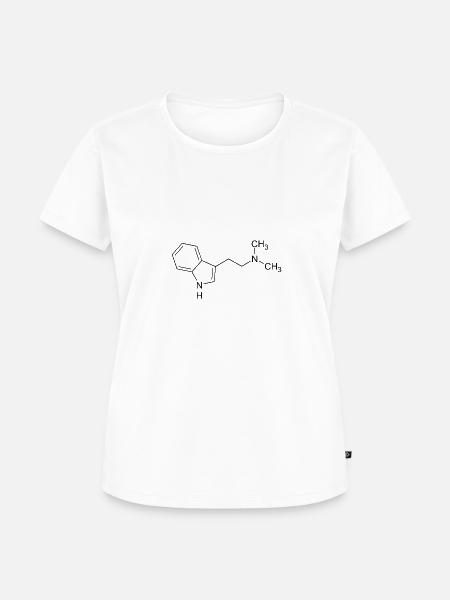 DMT Molekül - Frauen Premium Bio T-Shirt - Weiß