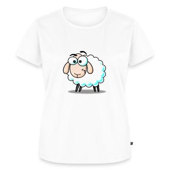Schaf, Lamm - Frauen Premium Bio T-Shirt - Weiß - Vorne - AI Model Female 172 dark (172cm)