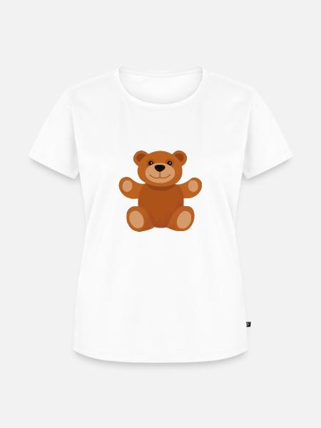 Teddy - Frauen Premium Bio T-Shirt - Weiß