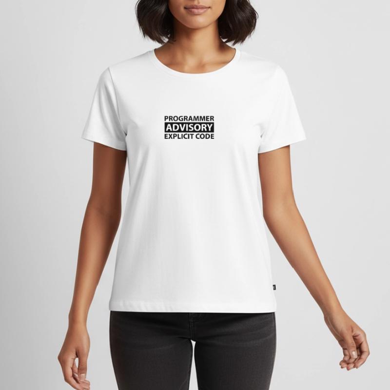 Programmer Advisory Explicit Code T-shirt Premium bio Femme