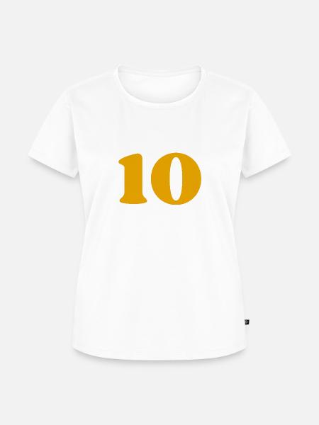 10 - Frauen Premium Bio T-Shirt - Weiß