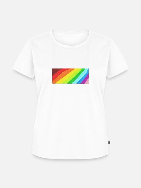 Rainbow - Frauen Premium Bio T-Shirt - Weiß
