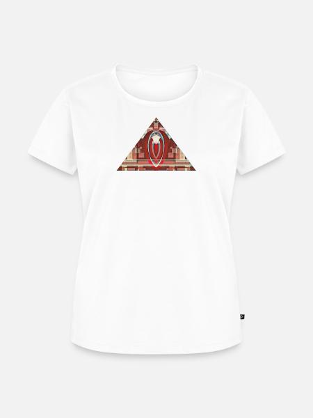Pyramide - Frauen Premium Bio T-Shirt - Weiß