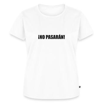 No pasaran - Frauen Premium Bio T-Shirt - Weiß - Vorne - AI Model Female 172 dark (172cm)