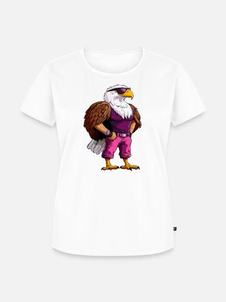 Adler Sporttrainer - Frauen Premium Bio T-Shirt - Weiß