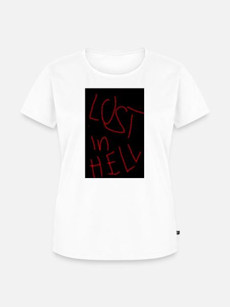 Lost in Hell - Frauen Premium Bio T-Shirt - Weiß