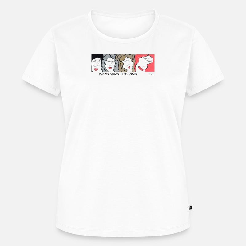 UNIQUE Artwork by CHP - Frauen Premium Bio T-Shirt - Weiß