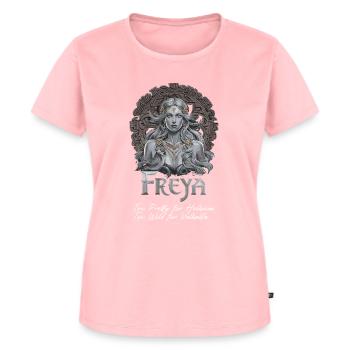 Wikinger mythische nordische Göttin Freya Kunst - Frauen Premium Bio T-Shirt - Rosa - Vorne - AI Model Female 172 dark (172cm)
