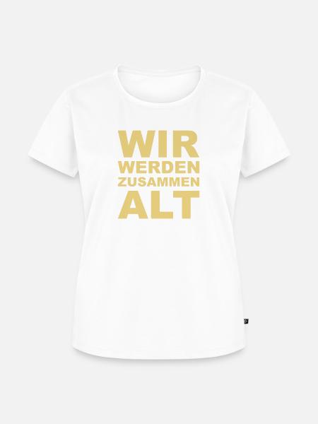 Zusammen alt - Frauen Premium Bio T-Shirt - Weiß