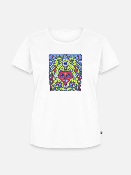 Groovy Psychedelic - Frauen Premium Bio T-Shirt - Weiß