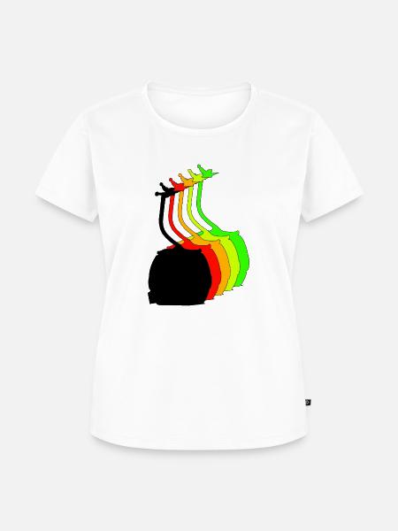 bunte gondel - Frauen Premium Bio T-Shirt - Weiß