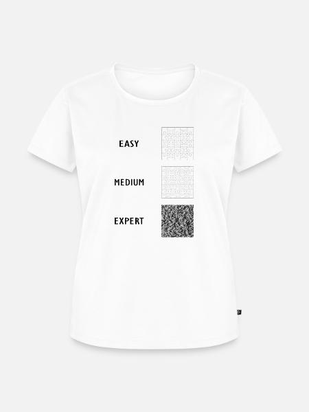 PUZZLE FUN! - Griller eng - Frauen Premium Bio T-Shirt - Weiß
