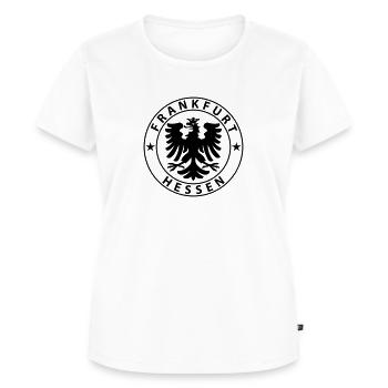 Frankfurt - Frauen Premium Bio T-Shirt - Weiß - Vorne - AI Model Female 172 dark (172cm)
