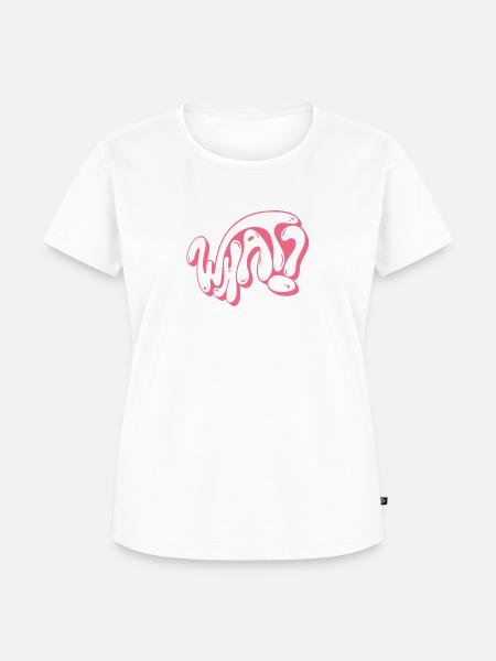 What? Was? - Frauen Premium Bio T-Shirt - Weiß
