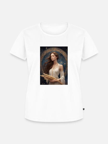 Sternzeichen Jungfrau - Frauen Premium Bio T-Shirt - Weiß
