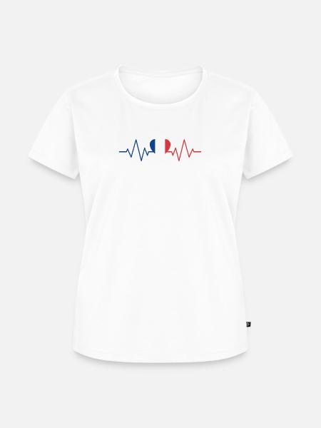 France pulse - Frauen Premium Bio T-Shirt - Weiß