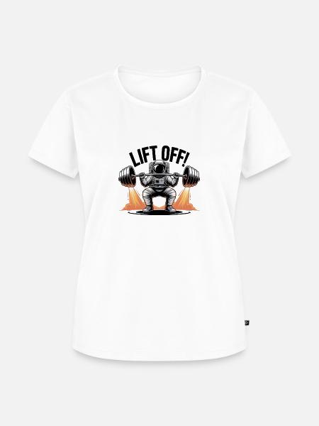 Lift Off - Frauen Premium Bio T-Shirt - Weiß