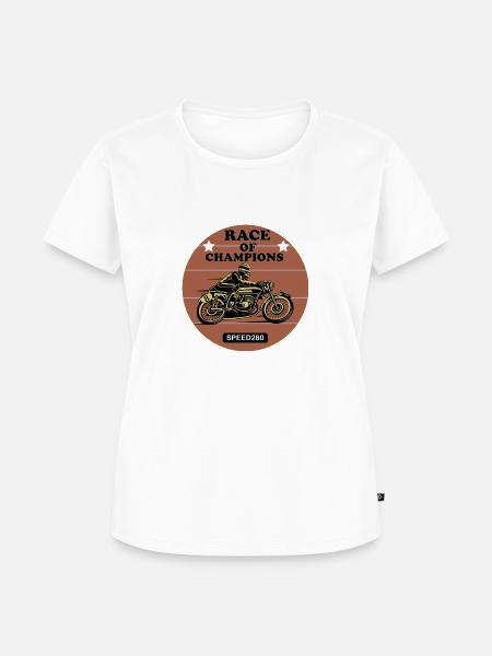 Rennen der Champions - Frauen Premium Bio T-Shirt - Weiß