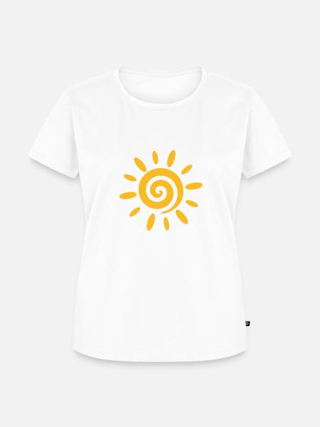 Sonne - Frauen Premium Bio T-Shirt - Weiß