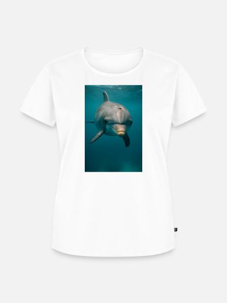 Tiere - Delfin - Frauen Premium Bio T-Shirt - Weiß