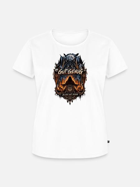 Gut Genug Einsamer Wolf - Frauen Premium Bio T-Shirt - Weiß