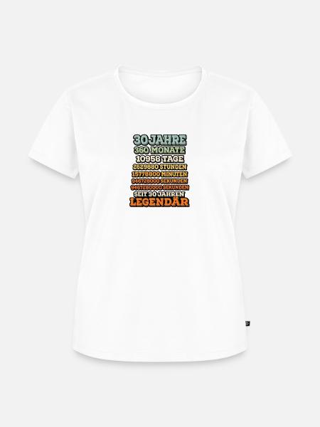 30 Jahre legendär – Geschenk zum 30. - Frauen Premium Bio T-Shirt - Weiß