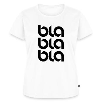 Bla Bla Bla - Frauen Premium Bio T-Shirt - Weiß - Vorne - AI Model Female 172 dark (172cm)
