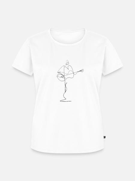 Gitarre - Frauen Premium Bio T-Shirt - Weiß