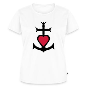 Liebe Camargue - Frauen Premium Bio T-Shirt - Weiß - Vorne - AI Model Female 172 dark (172cm)