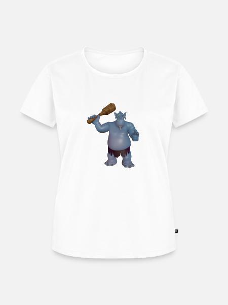 Troll - Frauen Premium Bio T-Shirt - Weiß