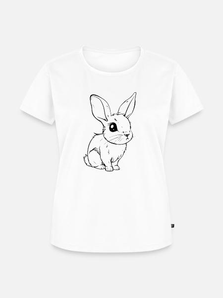Häschen - Frauen Premium Bio T-Shirt - Weiß
