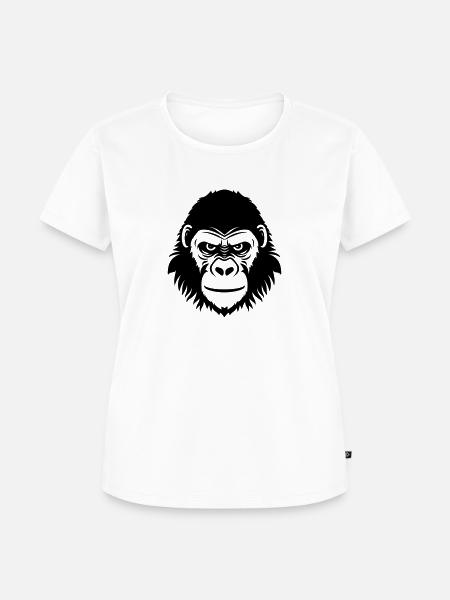 Gorilla - Frauen Premium Bio T-Shirt - Weiß