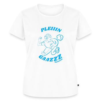 Plein Gaz style couleur L'OM - T-shirt Premium bio Femme - blanc - Devant - AI Model Female 172 dark (172cm)