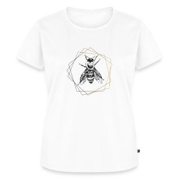 Biene - Frauen Premium Bio T-Shirt - Weiß - Vorne - AI Model Female 172 dark (172cm)