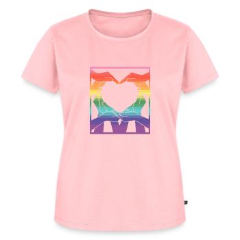 Rainbow pride - toutes les couleurs du monde - T-shirt Premium bio Femme - rose - Devant - AI Model Female 172 dark (172cm)