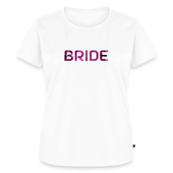 Team Bride! Pink - Frauen Premium Bio T-Shirt - Weiß - Vorne - AI Model Female 172 dark (172cm)