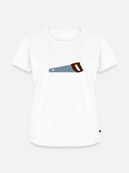 säge - Frauen Premium Bio T-Shirt - Weiß