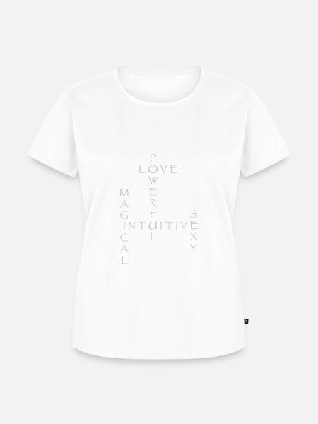 MINDSET DRUCKEN - Frauen Premium Bio T-Shirt - Weiß