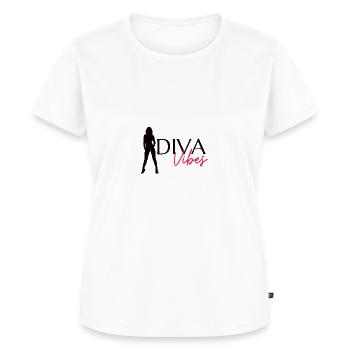 Diva Vibes - Mindset Articles - Women's Premium Organic T-shirt - white - Front - AI Model Female 172 dark (172cm)