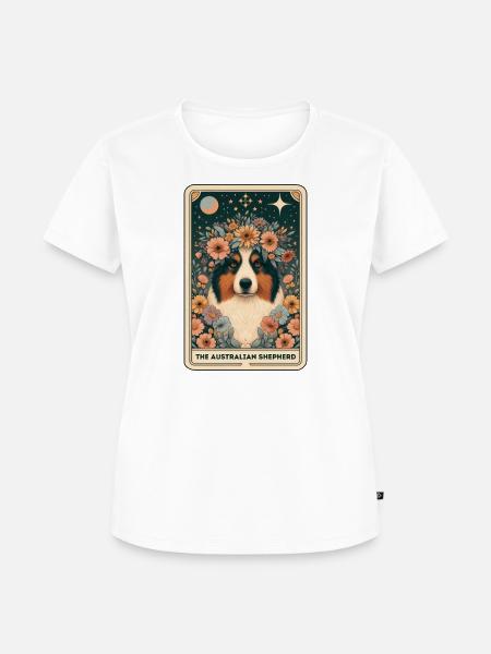 Australian Shepherd Aussie Hundeliebhaber Geschenk - Frauen Premium Bio T-Shirt - Weiß