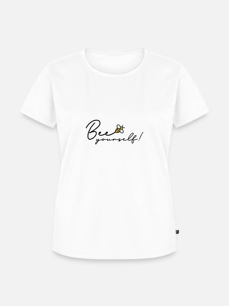 Bee yourself be yourself - Frauen Premium Bio T-Shirt - Weiß