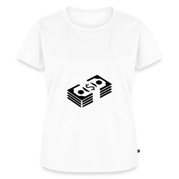 Monnaie Monnaie Silhouette - T-shirt Premium bio Femme - blanc - Devant - AI Model Female 172 dark (172cm)