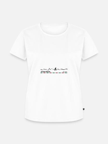 Strade Bianche - Frauen Premium Bio T-Shirt - Weiß
