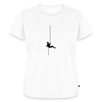 Klettern Climb - Frauen Premium Bio T-Shirt - Weiß - Vorne - AI Model Female 172 dark (172cm)