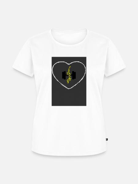 Sport Lightning - Frauen Premium Bio T-Shirt - Weiß