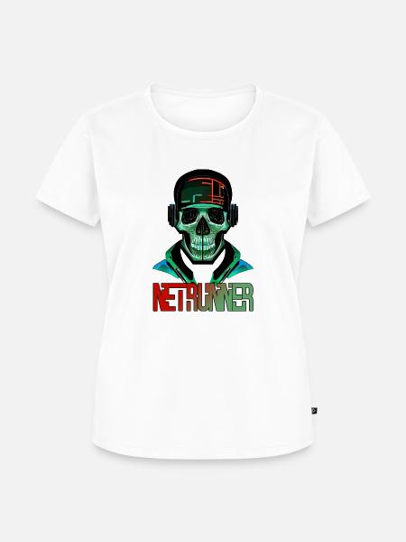 netrunner No3 - Frauen Premium Bio T-Shirt - Weiß